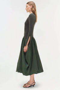 Kenlie Taffeta Midi Dress