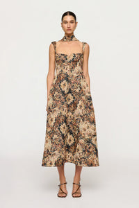 clea emilia jacquard midi dress Buy Clea White Emilia Embroidered Dress In Jacquard For Women Online