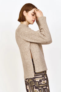 Aspen Open Side Pullover in Camel