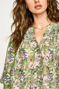 Kerala Blouse in Lavender Bloom