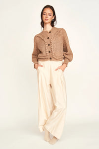 Lecce Wide Leg Pant in Alabaster