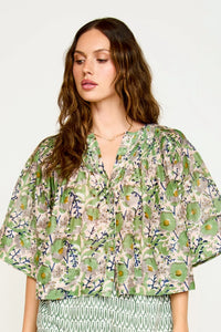 Kerala Blouse in Lavender Bloom