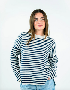 Jessie Striped Crewneck