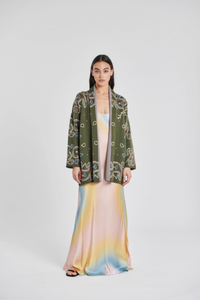 Military Green Bandana Cardigan