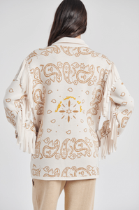 Cream Bandana Overshirt