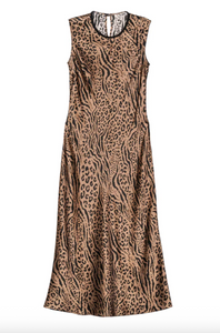 Lukka Dress Leopard Print Silk