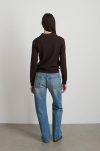 Knit Polo Brown