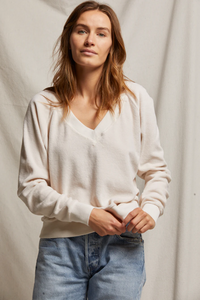 Ember Velour V Neck Sweatshirt