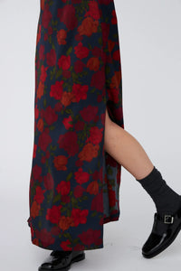 Flower Forrest Silk Dress