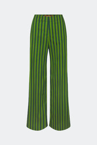 Green Pia Poplin Pant