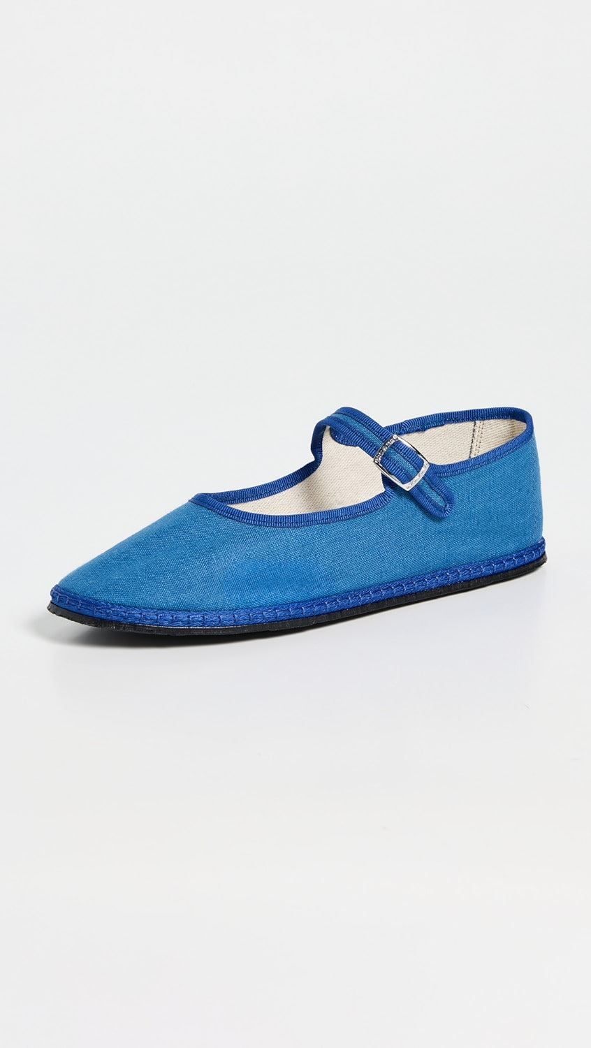 Classic Linen Mary Jane Blue – Piper