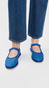 バレエシューズ Marithe + Francois Girbaud W CLASSIC MARY JANE blue Classic Linen Mary Jane Blue – Piper