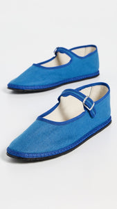 Classic Linen Mary Jane Blue